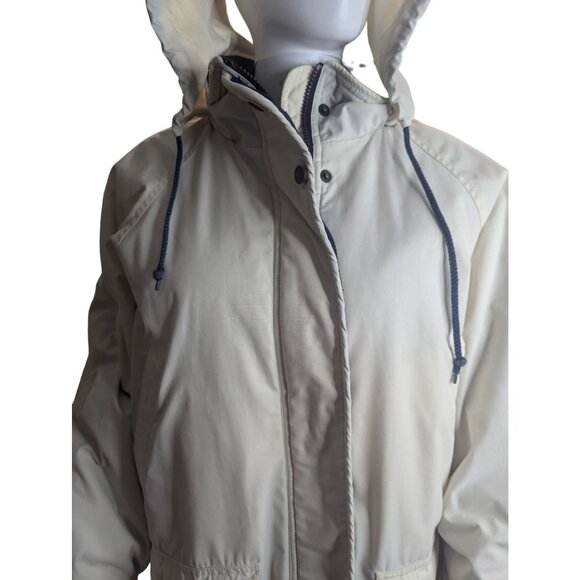 Pacific Trail Women's SzL Hooded Jacket Cargo Pockets Fleece Lined Full-Zip Tan - Picture 2 of 11